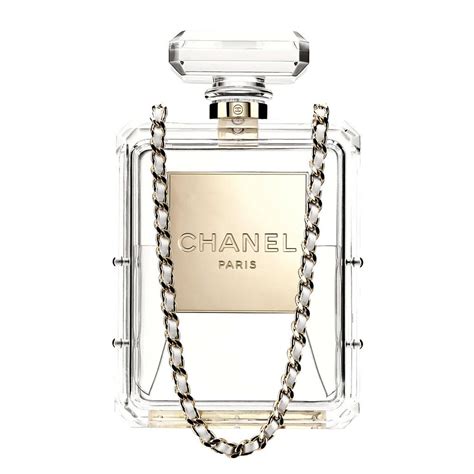 chanel no 5 perfume evening bag clear|chanel no 5 perfume bag.